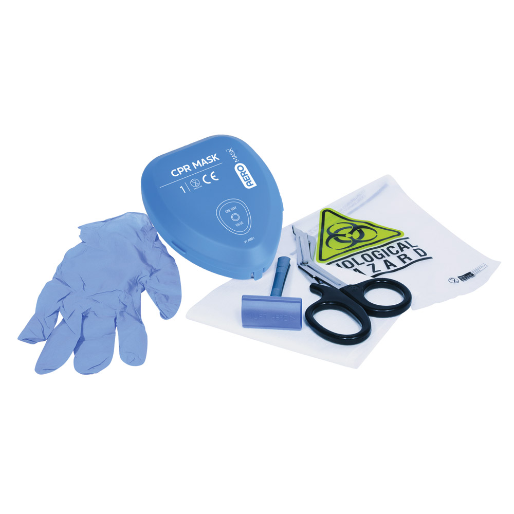 Defibrillator Prep Kit premium in clear softpack SafetyQuip