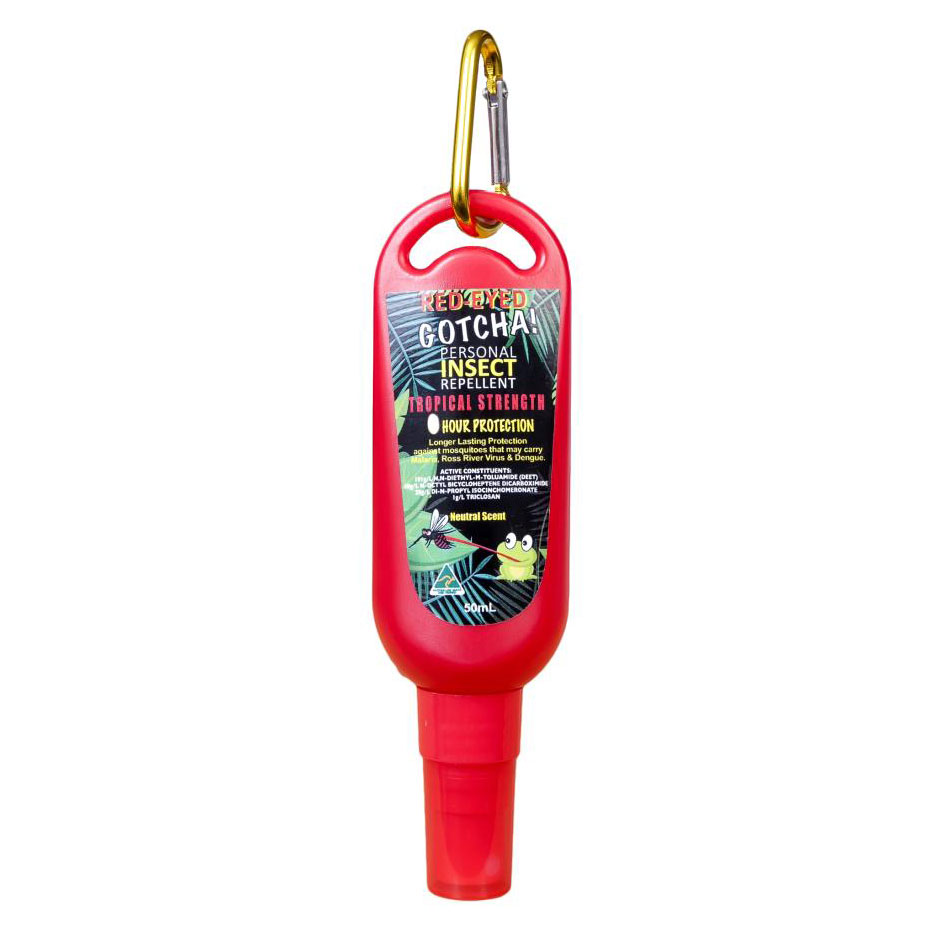 Insect Repellent RedEyed Gotcha 6 hr Tropical Strength 50gm Clip