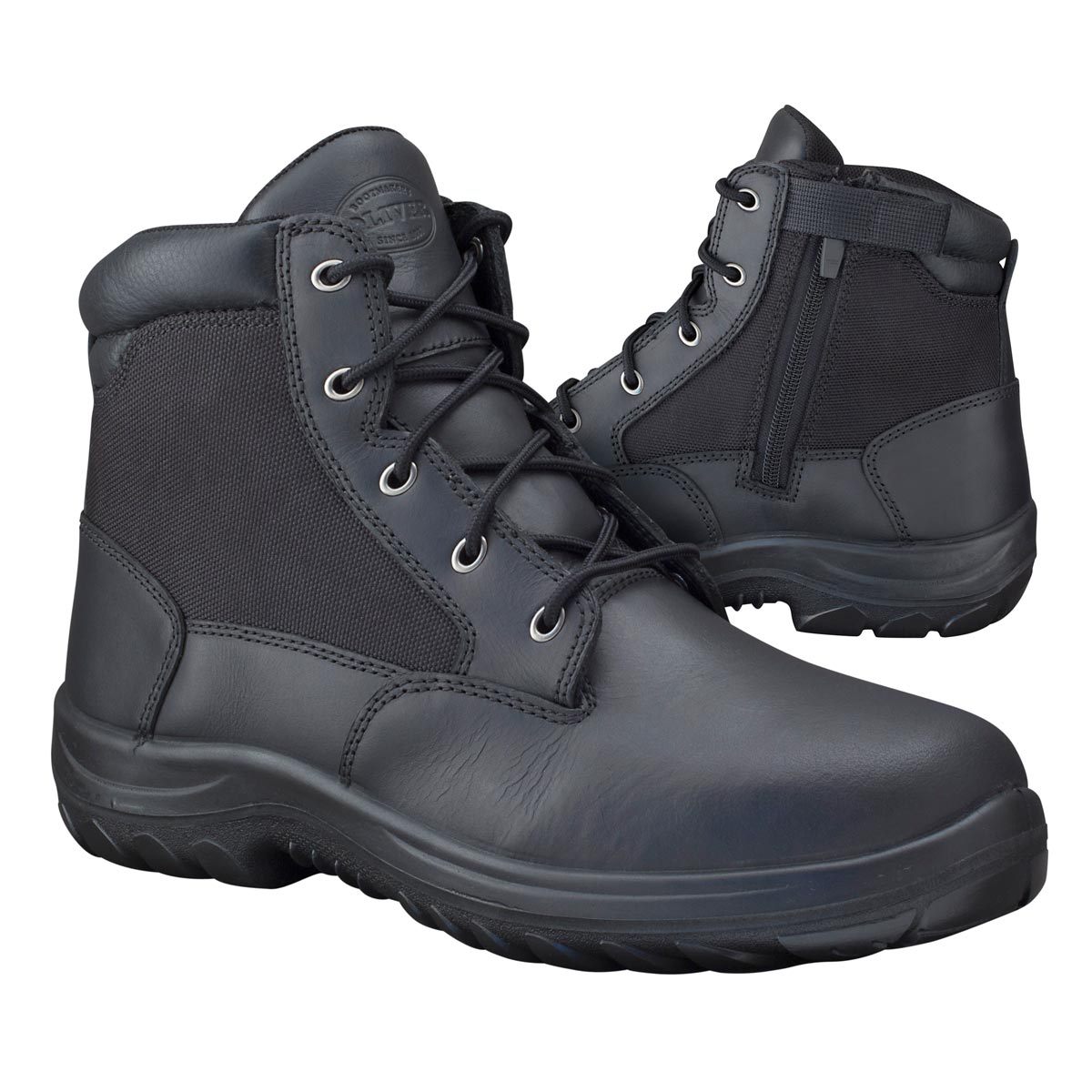 Boot - Lace Up/Zip Side Safety Oliver 34660 Full Grain Leather DDPU ...