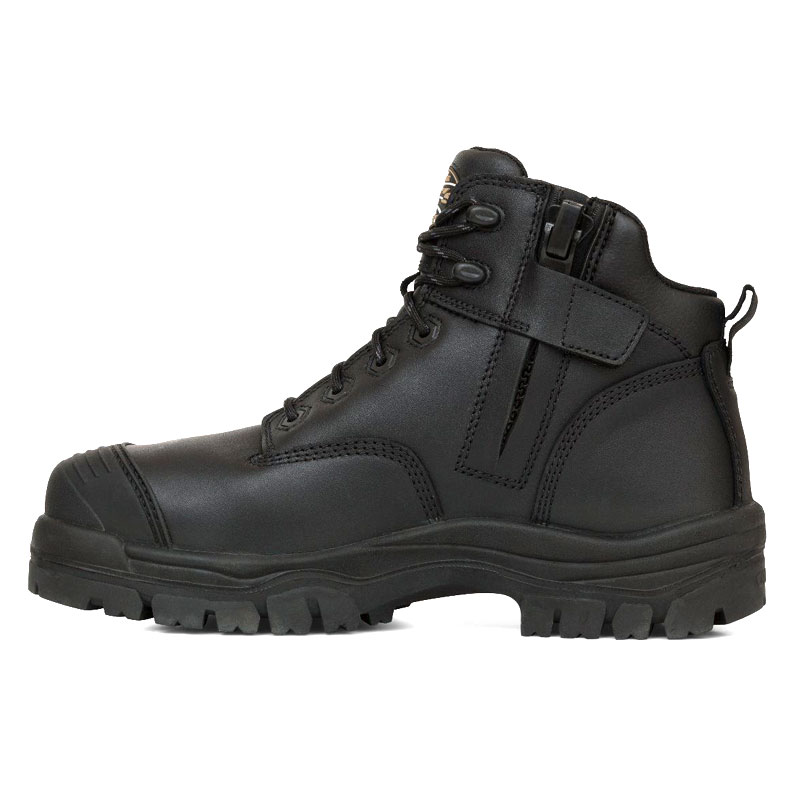Boot - Lace Up/Zip Side Safety Oliver AT45640Z Leather Composite Toe ...