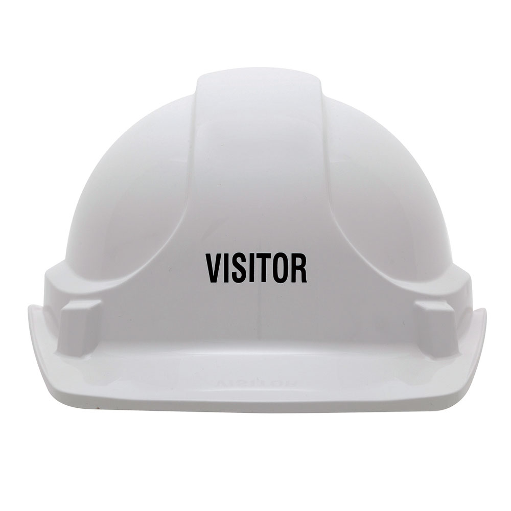 Hard Hat - Safety ABS 3M TA560 Unvented Terylene Headgear Visitor - White -  SafetyQuip