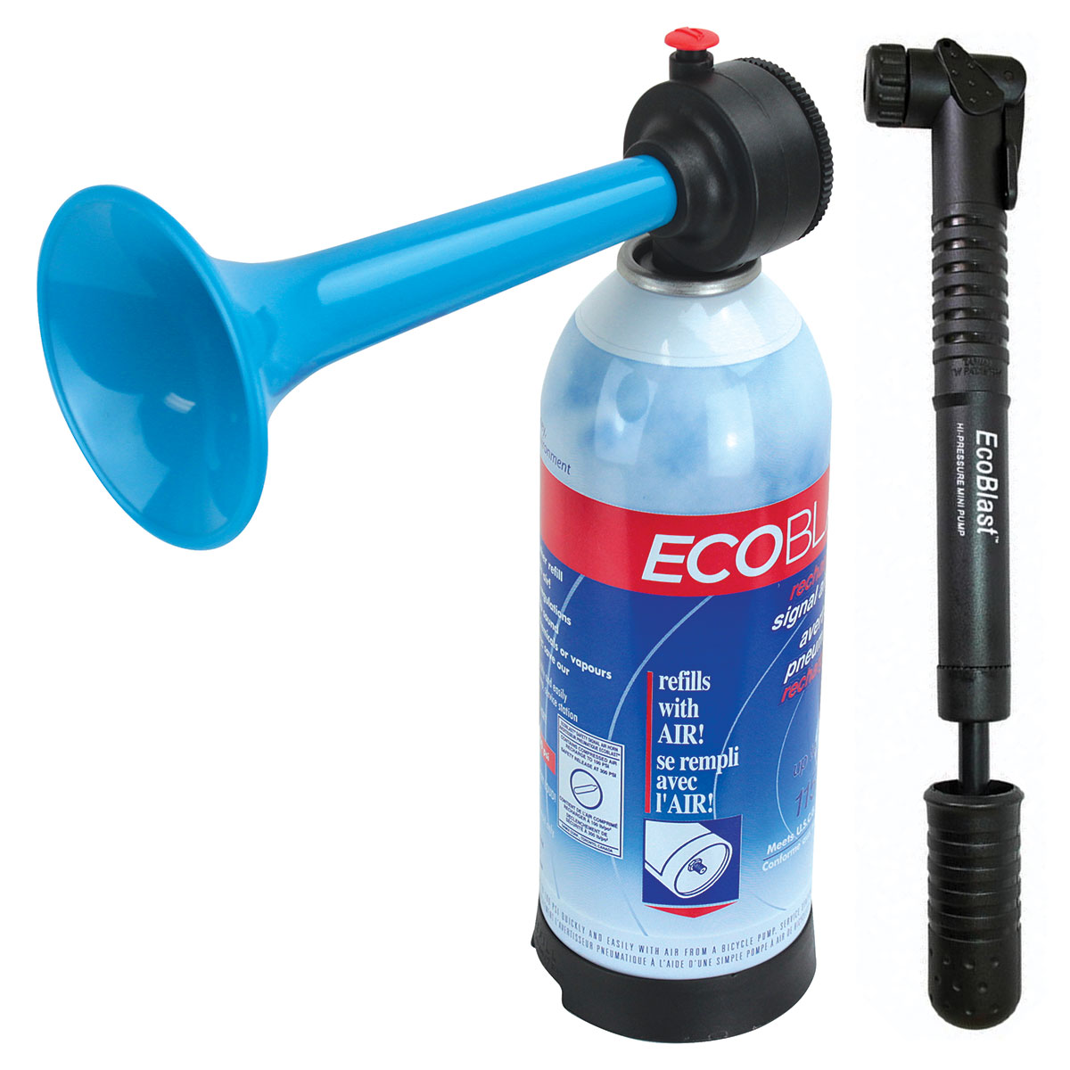 Air Horn – Eco Blast Rechargeable Alloy Signal Horn c/w Pump