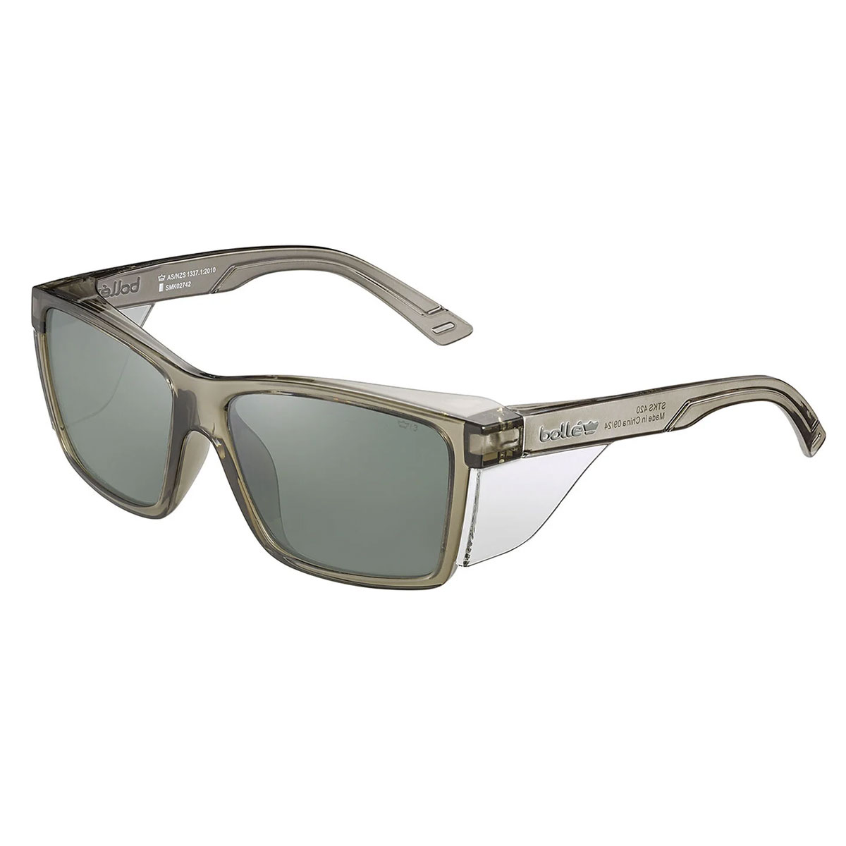 Spectacle - Polarised Smoke Bolle STKS 420 AS Graphite PC Temples/Frame - Image 3