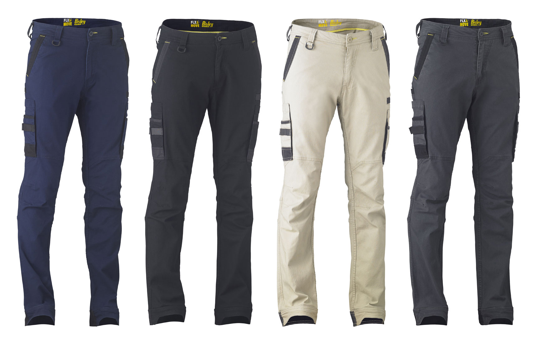 Trouser - Bisley Flex & Move Stretch Utility Cargo BPC6331 Cotton ...