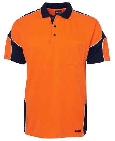 Shirt - Polo Arm Panel JBs Micro Mesh HI VIS D Short Sleeve - SafetyQuip