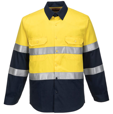 Shirt - Flame Resistant Portwest PortFlame FR04 Inherent ARC 2 Long ...